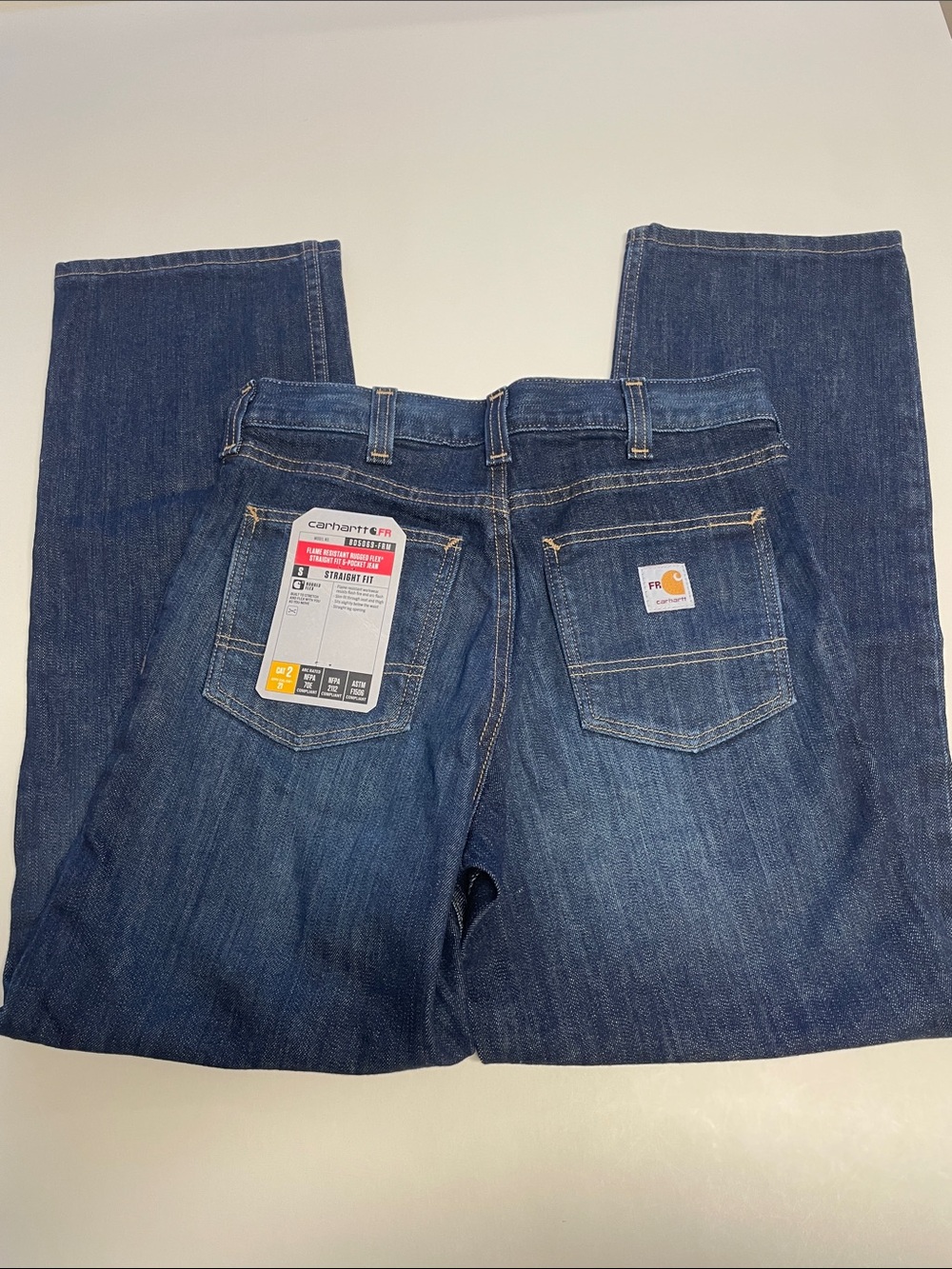 Carhartt Men's Straight Fit Flame Resistant Rugged Flex Jeans NWT